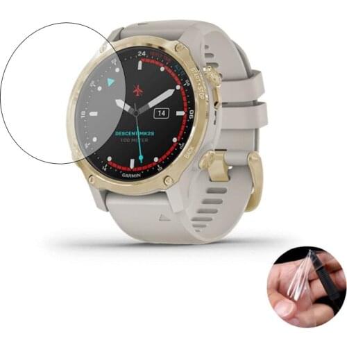 5pcs Soft TPU Clear Protective Film Smartwatch Guard For Garmin Descent Mk2S Sport Smart Watch Screen Protector Cover Protection