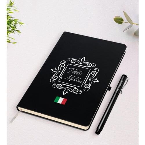 Personalized Italy Flag Special Pen notebook gift set-you can write the name you want