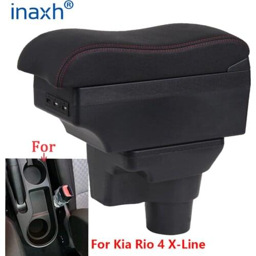 For KIA Rio 4 armrest box For KIA K2 Rio4 X-line 2017 2018 2019 2020 car armrest interior refitting car accessories Storage box