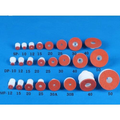 A custom pneumatic element for the suction cup of a sponge vacuum sucker with no indentation and large head 8mm