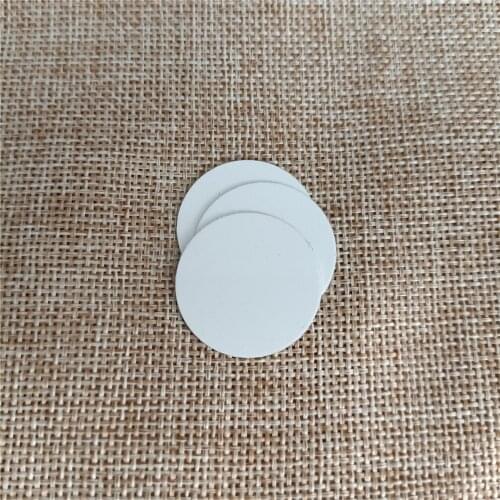 50pcs/lot Blank Sublimable Round Aluminum Patch 19.6mm Diameter 1.96cm