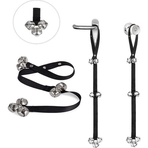 Dog Doorbell for Training Hanging Adjustable Strap with 7 Bells for Door Knob 85cm Long JS22
