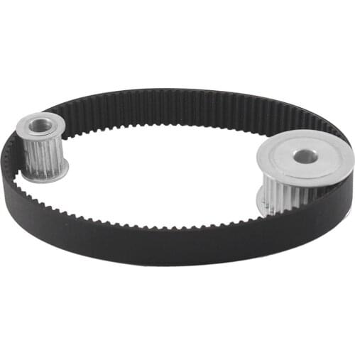 Timing Pulley Belt, HTD3M-15T-30T Pulley Wheel 16mm Belt Width HTD3M 270 Timing Belt Reduction 1:2 Engraving Machine