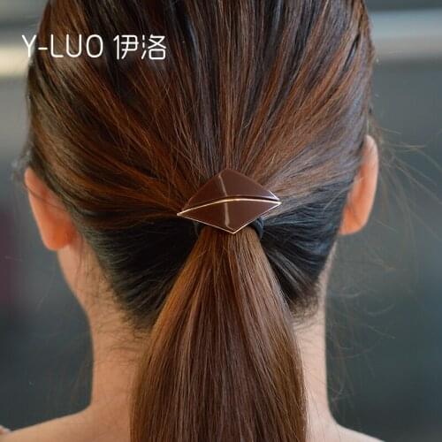 Women headwear vintage hair rope cute hair tie elastic hair band metal hair accessories for women