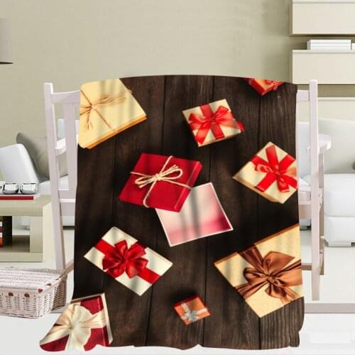 Custom Big Size Christmas Blankets For Beds Warm Winter Sleeping Sofa Blanket 56x80inch 50X60inch 40X50inch