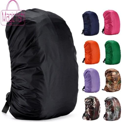 Magic Fish New Adjustable Waterproof Backpack Rain Cover Portable Ultralight Shoulder Bag Case Raincover Outdoor Camping Hiking