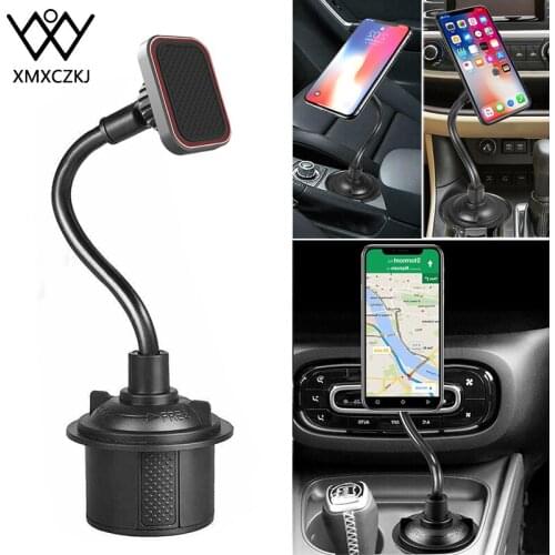 XMXCZKJ Universal Magnetic Phone Mount Holder Gooseneck Rotatable Car Cup Phone Stand Long Arm Phone Mount Holder For Iphone 11
