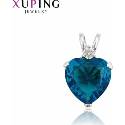 Xuping Fashion Necklace Pendant Women Girls Heart Shaped Statement Special Popular Jewelry Christmas Gifts 34225