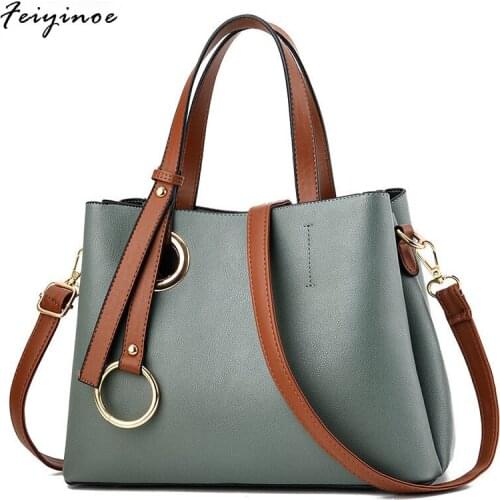 Women Bag Vintage Casual Tote Women Messenger Bags Shoulder Student Handbag Purse Wallet PU Leather 2020 New Fashin Women Bag