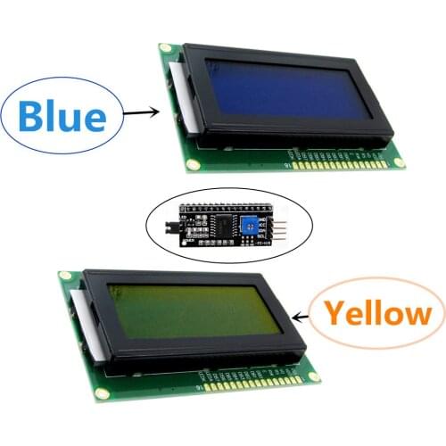 LCD 1604 16X4 16*4 Character LCD Module Display Screen LCM Yellow / Blue With LED Backlight SPLC780 HD44780 Controller IIC / I2C