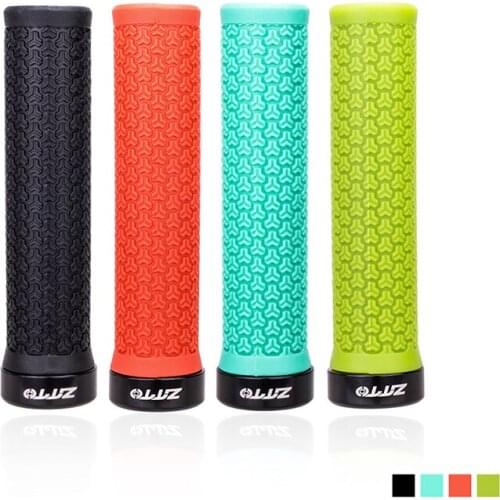 ZTTO 1 Pair Mountain Bike Grips Lock-on Anti-Slip Handlebar Grips Shock-Proof Rubber Bicycle Road Bicycle Parts