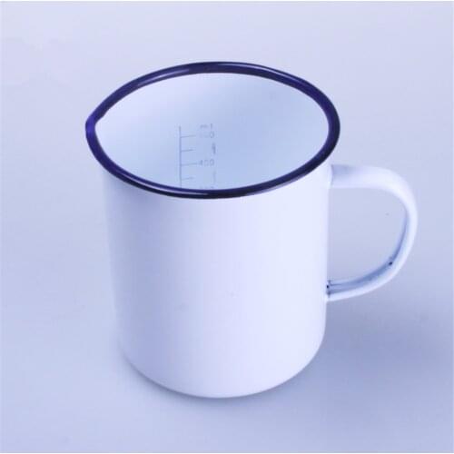 1pcs 1000ml Enamel Beaker with Scale Measuring Cup Lab Supplies