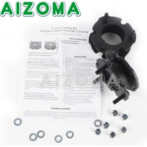 2.5" Front Lift Level Top Strut Spacers w/ Hardware Kit For Chevrolet Colorado 2WD 4WD GMC Canyon 2WD 4WD 2015-2018