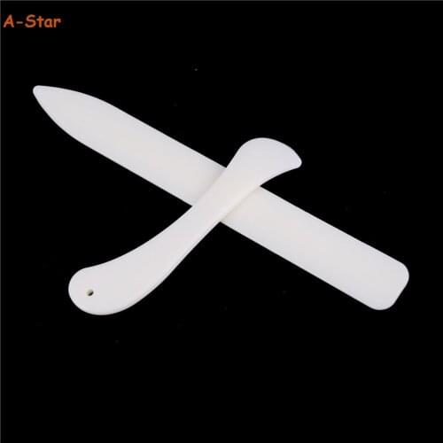 2pcs/set Plastic Imitation Bone Folder Paper Creaser Creasing Scoring Tool for Paper Craft Bookbinding Card Making