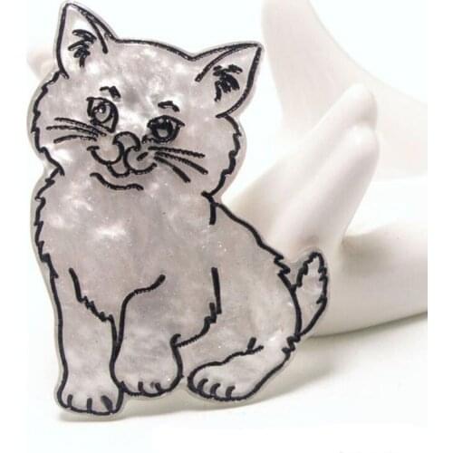 3 color vintage Acrylic cat hair clip Women Ladies hair girl hair pins accessories head dress jewelry