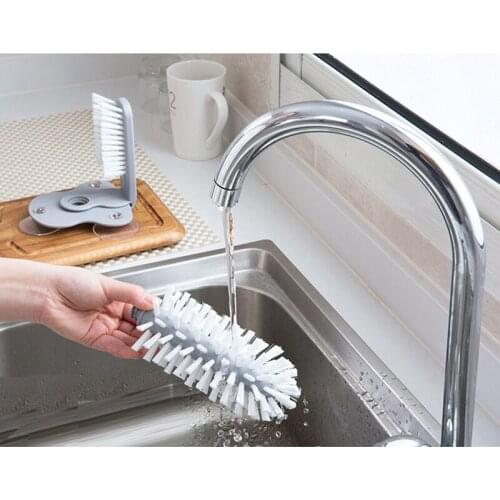 Cleaning Brush Cup Bottles Sink Kitchen Accessories Water Scrubber Wine Suction Cleaning Cup Brush Glass Cleaner Kitchen Tools