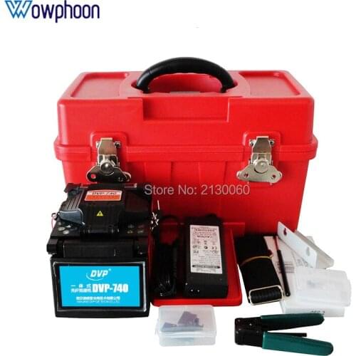 Free Shipping DVP-740 Fiber optic Fusion Splicer DVP-740 fiber Splicing machine price with English menu
