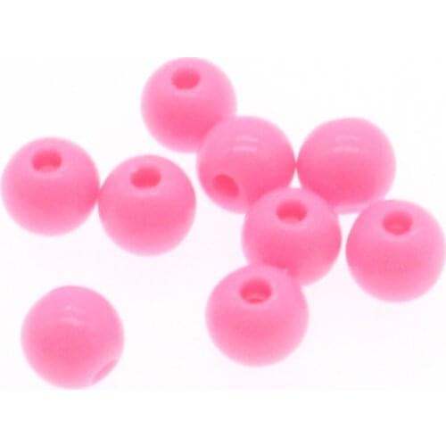 CHONGAI 200Pcs 6mm Acrylic Round Ball Spacer Beads For Jewelry Making DIY Jewelry Accessories For Handicrafts