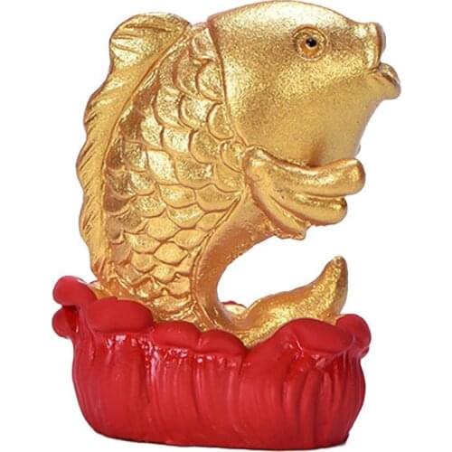 Fortune Tree Mini Resin Chinese Golden Ingot Home Office Desk Landscape Ornament Feng Shui Decoration Home Craft