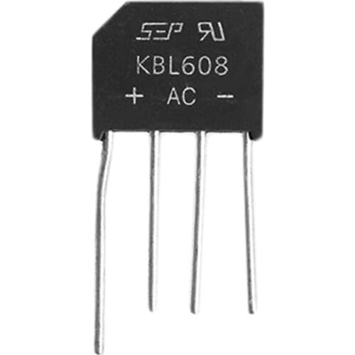 5Pcs KBL608 DIP KBL608 6A 800V Diode Bridge Rectifi