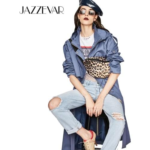Женские плащи с капюшоном JAZZEVAR China At AliExpress