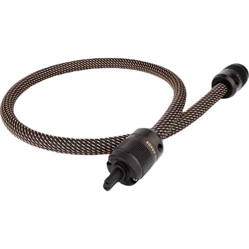 HIFI Pure Copper EMC Shield AC Power Cord Cable With US And Figure 8 IEC Power Plug