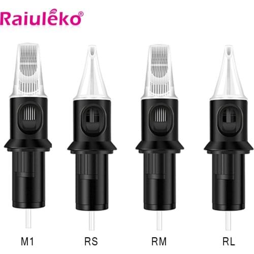 Tattoo Cartridges Needle 10/5pcs RL/M1/RM/RS Professional Disposable Semi-Permanent Eyebrow Lip Makeup Needle For Tattoo Machine