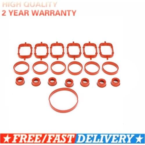 20Pcs rubber air intake manifold gasket repair kit 11617790198 11612246949 for BMW E87 E46 E90 E91 E92 E92 E93 E39 E60 M57