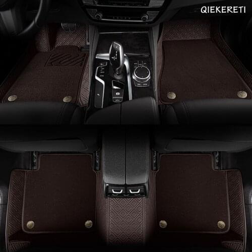 QIEKERETI Custom Car Floor Mats for Mitsubishi outlander pajero grandis ASX pajero sport lancer galant Lancer-ex foot mats