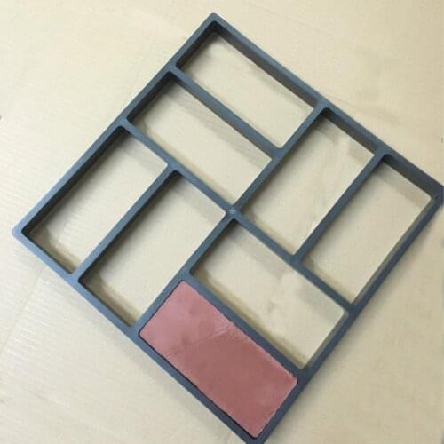 Square Cement Brick Garden Path DLY Paving Mold PP Garden Decoration Stone Walking Path Maker Road Concrete Molds