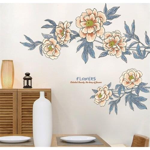 99*210cm Flowers Wall Stickers Teenager Living Room Bedroom Decor Aesthetic Wallstickers Decoration Posters Pegatinas De Pared