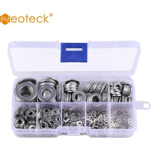 Neoteck M3/M4/M5/M6/M8/M10 Large Flat Washer 304 Stainless Steel Big Metal Gasket Meson Plain Washers For Hardware Accessories