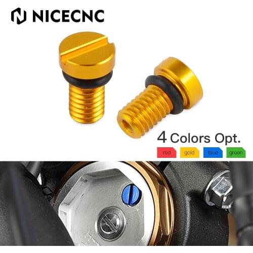 NICECNC Air Valve Cap Screw Bolt For Suzuki RM 80 85 96-19 125 250 91-08 RMZ RM-Z 250 04-15 19-20 450 05-20 RMZ250 RMZ450 RM250