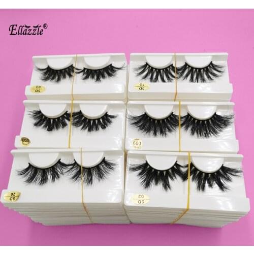 Wholesale Eyelashes 5D Mink 25mm False Eyelashes 3D Mink Lashes Bulk Extension Vendor Makeup Mink Eyelashes