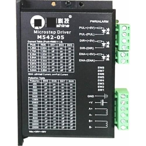 Original M542-05 2-Phase Stepper Drive With 20-50VDC Voltage 1.20-5.04A Current; Pure Sinusoidal Current Control