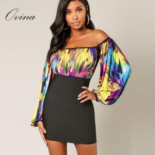 OVINA Summer Dresses With Print