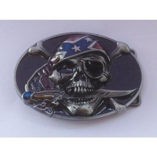 The One Eyed Skull Belt Buckle JF-BY260 suitable for 4cm wideth belt with continous stock