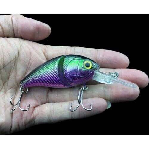 14G 8.5CM Fishing Lures Minnow rock Crank Bait Crankbait Bass Treble Hook Swing lure baits wobblers fishing Lifelike 2 Jointed