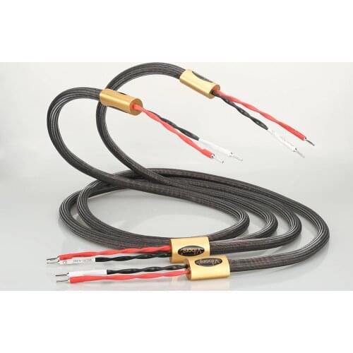 Viborg 99.998% Pure copper banana plug Namtso signature 6N Pure silver audio speaker cable loudspeaker wire