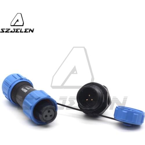 SP11 Type 3 Pin Outdoor Waterproof Connector LED Power Cable Connector Male Socket and Female Plug IP67