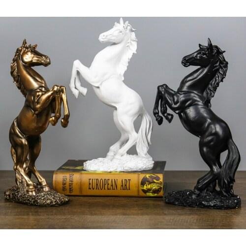Resin Crafts Horse Statue Home Decoration Accessories Ornaments Statue&Sculpture Window Display Gift Horse Ornaments Decoration