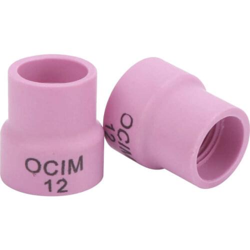 TIG Ceramic Welding Cup Set Red OCIM12# for Air-Cooled Weld Tool WP-17/18/26