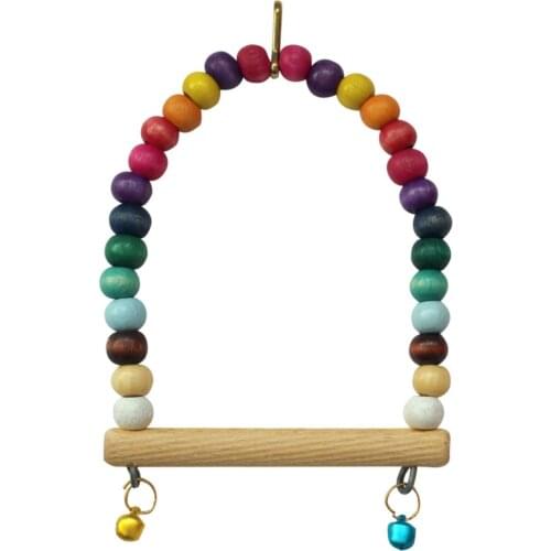 Budgerigar swing Fun and Colorful Toy Bird That Can Be Hanged In A Cage Will Love It