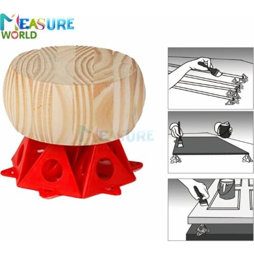 10pcs/Set Woodworking Accessories Wood work Tools Painters Pyramid Stands Paint Tool Triangle Paint Pads Feet Yellow