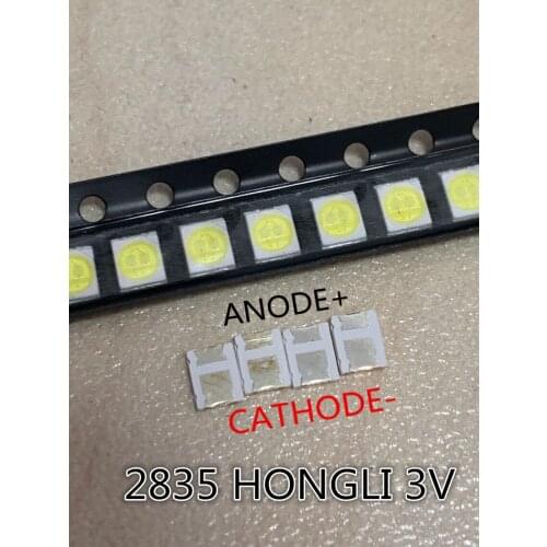1000PCS HONGLI TRONIC LED Backlight DOUBLE CHIPS 1210 3528 2835 1W 3V 100LM Cool white LCD Backlight for TV TV Application