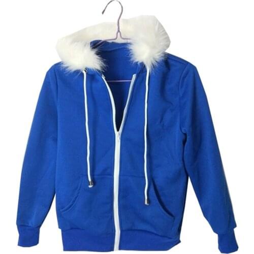 2021 undertale sans blue coat cosplay jacket costume Unisex hoodie sweatshirts man zipper hoodies top sweatshirt winter jacke