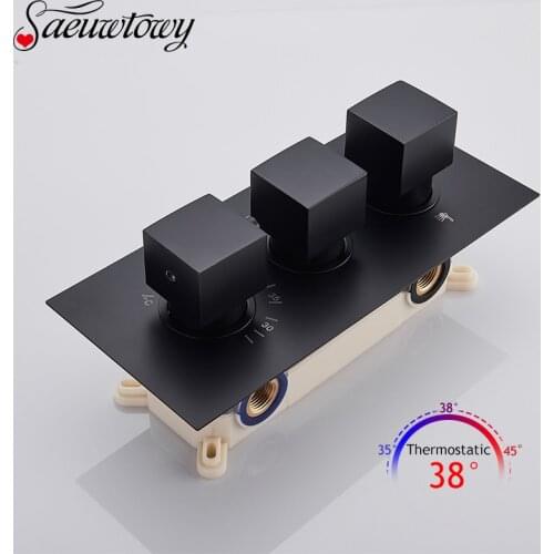 3 Ways Thermostatic Mixer Valve Shower Faucet Cartridges Mixer Shower Accessories Hardware Thermostatic Concealed Control Valve