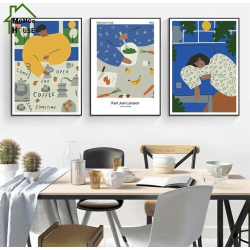 Abstract Figures Matisse Canvas Painting Wall Art Decorative Poster and Prints Pictures for Office Shop Vintage Interior Decor