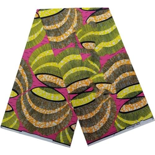 African Ankara Wax Printed Cotton Fabric 100%Soft Breathable Veritable Nigerian Sewing Material For Dress By The Yards S-P 5-50