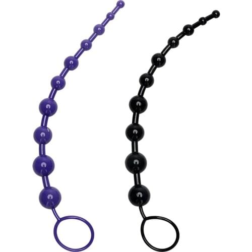 VATINE Butt Plug Long Anal Stimulator Adult Products Erotic Toys Sex Toys for Men Women Gay Anal Bead Protate Massage Silicone